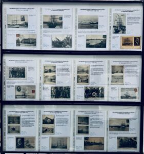 Panneau d'exposition 4 fait par Madeleine HENRY de l'Association Philatélique de Nevers. © Studio E.R.E.