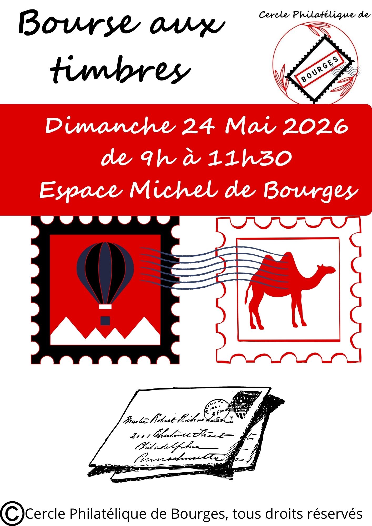 Bourse aux timbres organisé par le CPB. ©Cercle Philatélique de Bourges, tous droits réservés.