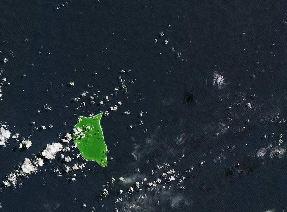 Image satellite de l'île d'Henderson. ©European Space Agency, CC BY-SA
